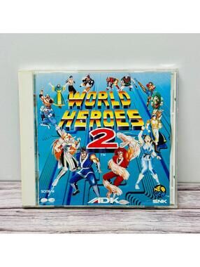 World Heroes 2 SNK Neo Geo CD Soundtrack Retro Japan Import US Seller